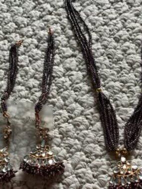 Kundan set, earrings and necklace set